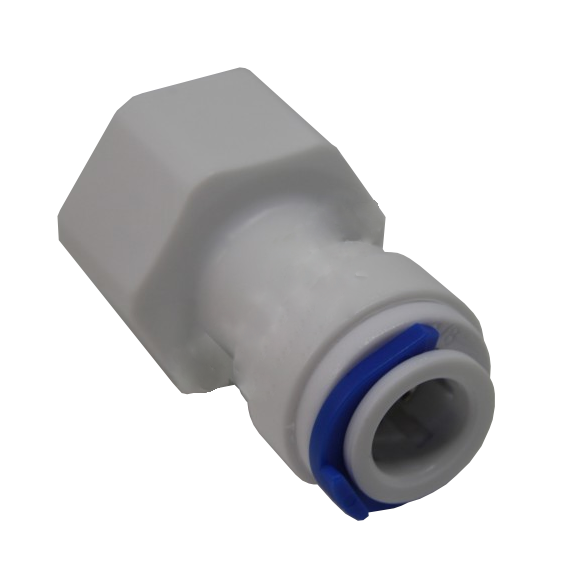 картинка Фитинг прямой QT-15C 1/4"трубка(f) x 1/2"резьба(f) комплект 25 шт.