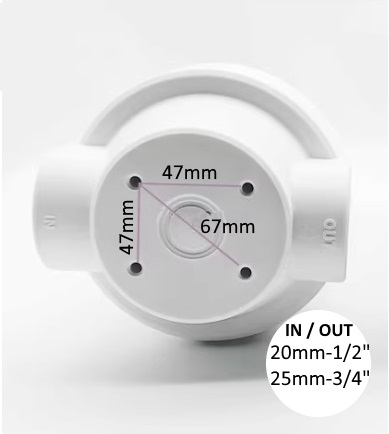 картинка Фильтр воды на трубу BR1023 с пластиковым соединением, диаметр резьбы 15мм