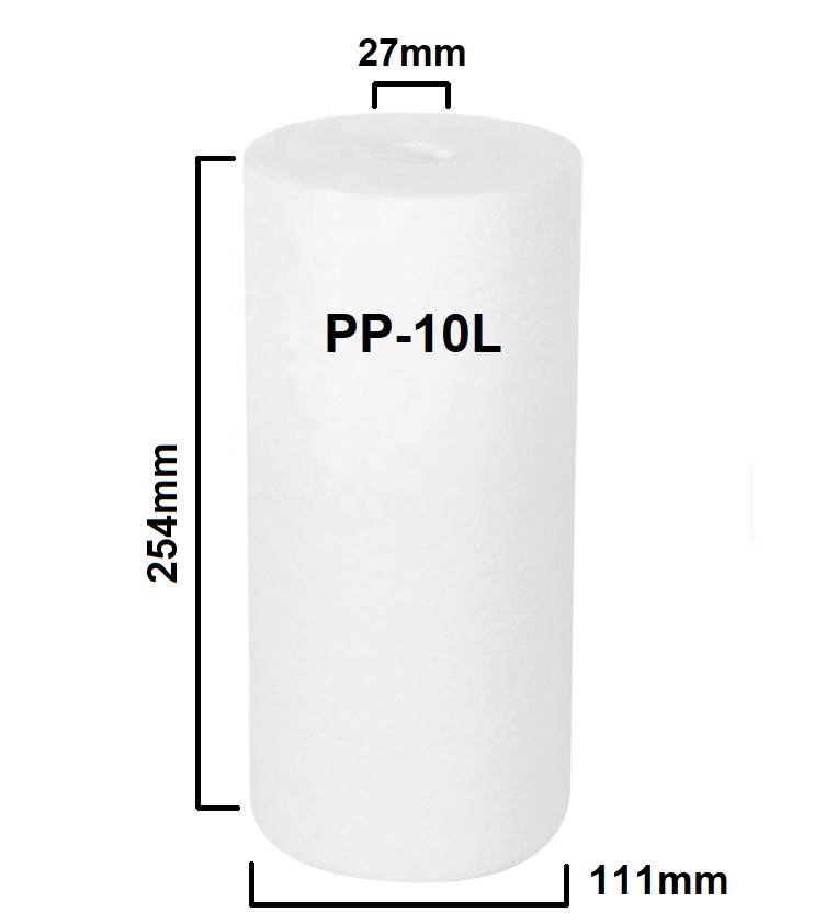 картинка Одинарный магистральный фильтр BRM01-G (PP10" Big Blue, ключ, метал. резьба 1.0")