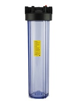 картинка Фильтр воды высокой производительности BR20G (БигБлю), с прозрачной колбой, диаметр соединения 25мм