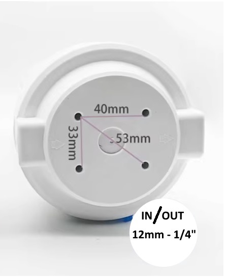 картинка Колба для фильтра BR101B (10" Slim Line, пласт. резьба 1/4")