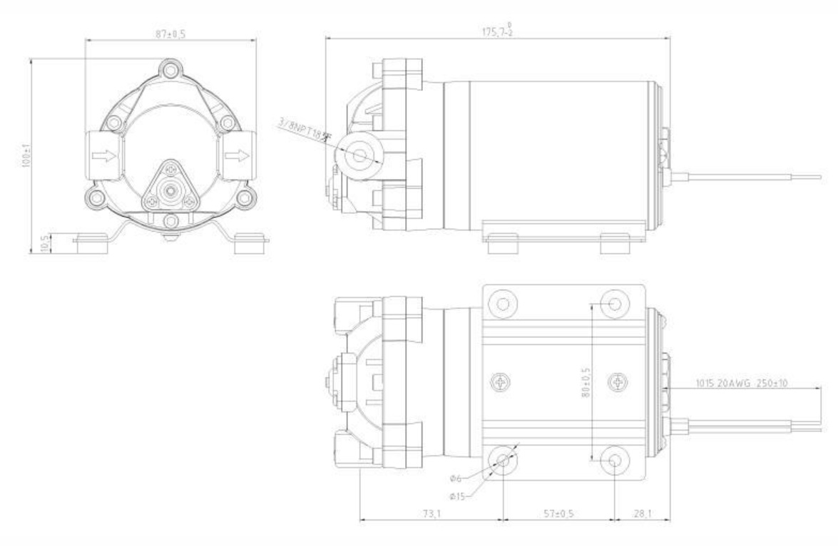 картинка Насос для очистителей воды Pump 75G (24VDC, 1.0A)