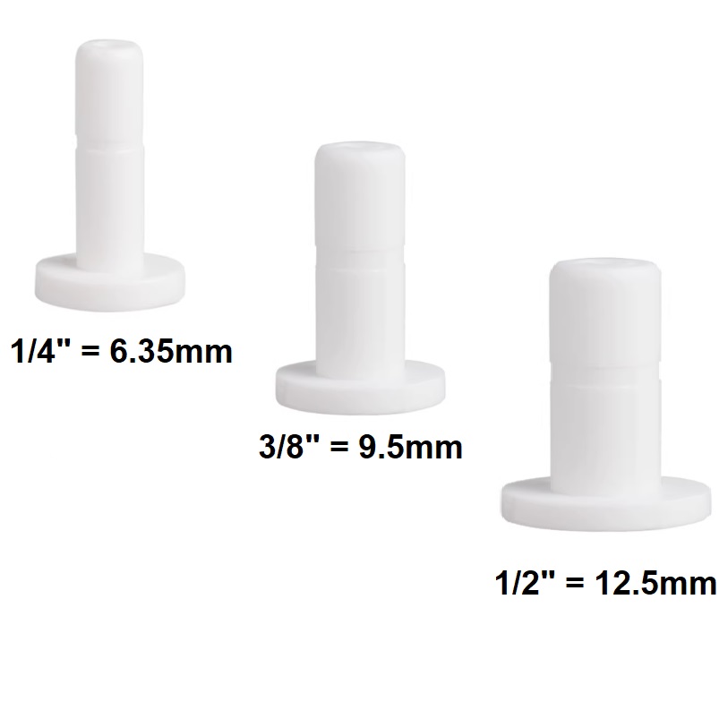 картинка Заглушка фитинга 1/4 дюйм  QT-T1/4 1/4"трубка (f) x 1/4"трубка(m) комплект 25 шт.