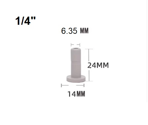 картинка Заглушка фитинга 1/4 дюйм  QT-T1/4 1/4"трубка (f) x 1/4"трубка(m) комплект 25 шт.