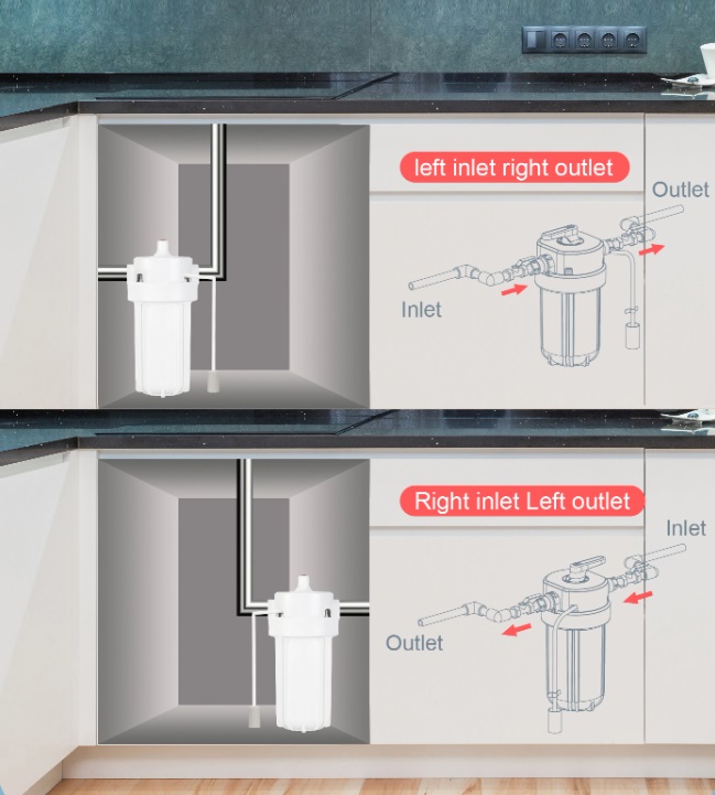 картинка Одинарный магистральный фильтр VA10M (PP10" Big Blue, ключ, метал. резьба 1.0")