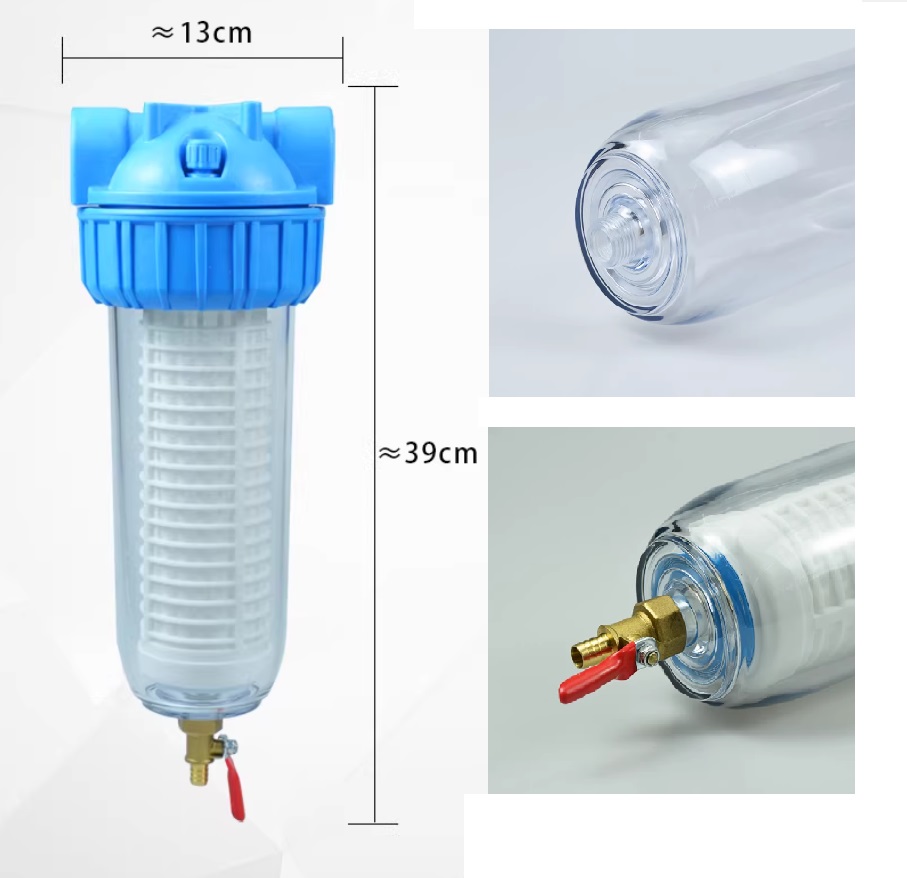 картинка Одинарный магистральный фильтр BR10BV (PP10" Slim Line, ключ, метал. резьба 1")