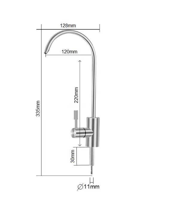 картинка Кран на мойку для питьевой воды D-17