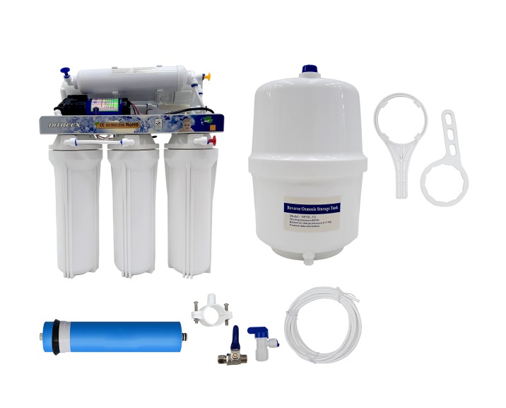 картинка Настенная установка обратного осмоса бескорпусная DITREEX RO50-A3QF NEW (ручной режим, 11л.)
