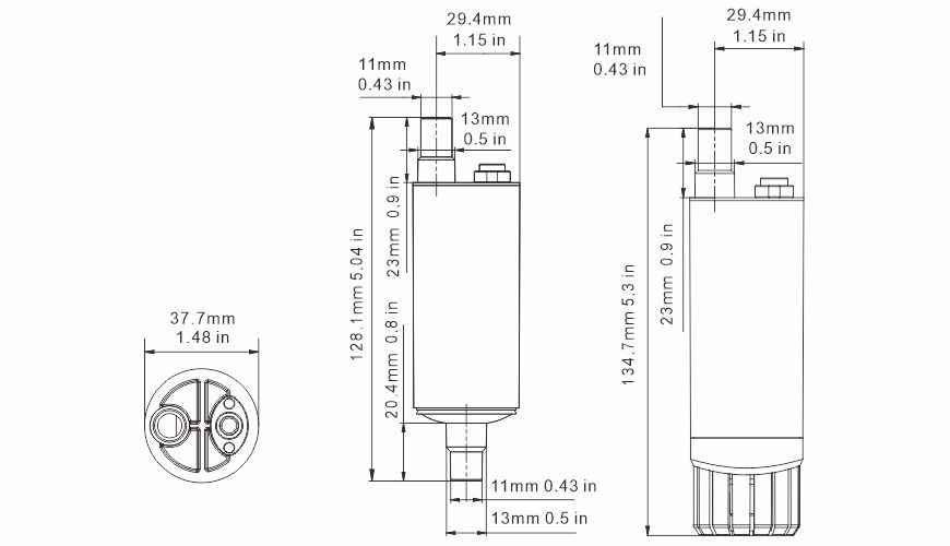 картинка Погружной/встраиваемый насос SFSP1-G200-03B (12VDC, 4,5A, 13 л/м)