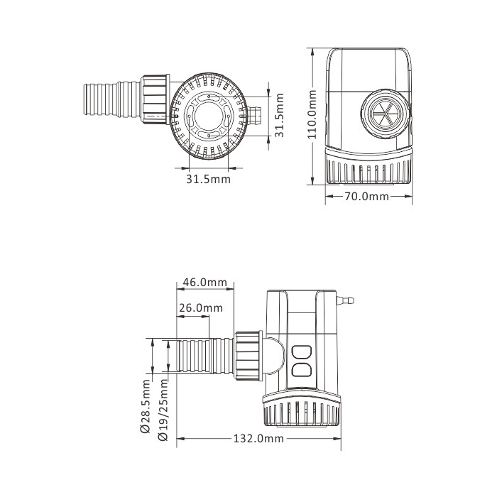 картинка Осушительный автоматический насос SFBP2-G600-13B (24VDC, 1,5A, 37 л/м)